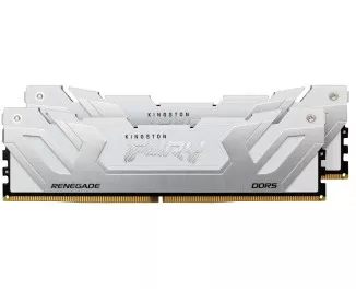 Оперативна пам'ять DDR5 48 Gb (8800 MHz) (Kit 24 Gb x 2) Kingston Fury Renegade White (KF588CU42RWK2-48)