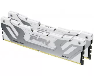 Оперативна пам'ять DDR5 48 Gb (8800 MHz) (Kit 24 Gb x 2) Kingston Fury Renegade White (KF588CU42RWK2-48)
