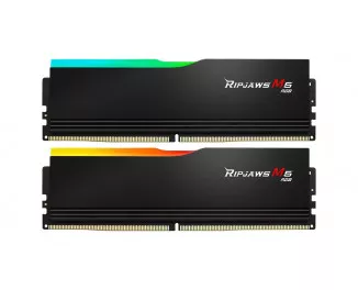 Оперативная память DDR5 64 Gb (5200 MHz) (Kit 32 Gb x 2) G.SKILL Ripjaws M5 RGB Black (F5-5200J4040A32GX2-RM5RK)
