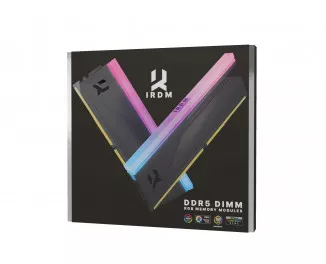 Оперативная память DDR5 64 Gb (5600 MHz) (Kit 32 Gb x 2) GOODRAM IRDM RGB Black (IRG-56D5L30/64GDC)