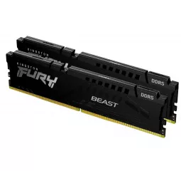 Оперативная память DDR5 64 Gb (5600 MHz) (Kit 32 Gb x 2) Kingston Fury Beast EXPO Black (KF556C36BBEK2-64)