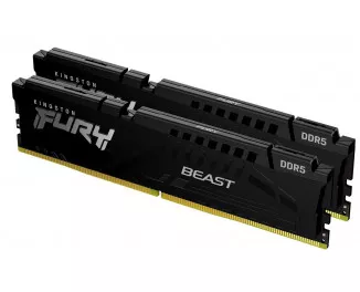 Оперативная память DDR5 64 Gb (5600 MHz) (Kit 32 Gb x 2) Kingston Fury Beast EXPO Black (KF556C36BBEK2-64)