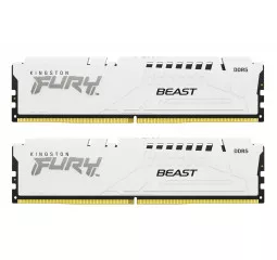 Оперативная память DDR5 64 Gb (5600 MHz) (Kit 32 Gb x 2) Kingston Fury Beast EXPO White (KF556C36BWEK2-64)