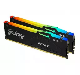 Оперативная память DDR5 64 Gb (5600 MHz) (Kit 32 Gb x 2) Kingston Fury Beast RGB (KF556C40BBAK2-64)