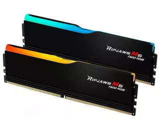 Оперативная память DDR5 64 Gb (6000 MHz) (Kit 32 Gb x 2) G.SKILL Ripjaws M5 Neo RGB Matte Black (F5-6000J3636F32GX2-RM5NRK)