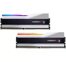 Оперативная память DDR5 64 Gb (6000 MHz) (Kit 32 Gb x 2) G.SKILL Trident Z5 RGB Silver (F5-6000J3238G32GX2-TZ5RS)