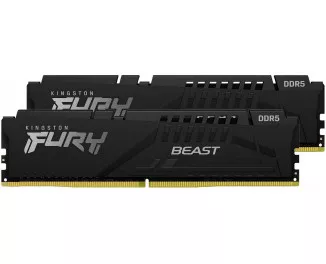 Оперативная память DDR5 64 Gb (6000 MHz) (Kit 32 Gb x 2) Kingston Fury Beast EXPO Black (KF560C36BBEK2-64)