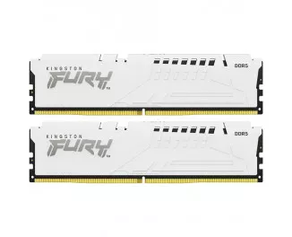 Оперативная память DDR5 64 Gb (6000 MHz) (Kit 32 Gb x 2) Kingston Fury Beast EXPO White (KF560C36BWEK2-64)