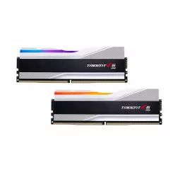 Оперативная память DDR5 64 Gb (6400 MHz) (Kit 32 Gb x 2) G.SKILL Trident Z5 RGB Silver (F5-6400J3239G32GX2-TZ5RS)
