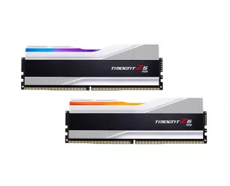 Оперативная память DDR5 64 Gb (6400 MHz) (Kit 32 Gb x 2) G.SKILL Trident Z5 RGB Silver (F5-6400J3239G32GX2-TZ5RS)