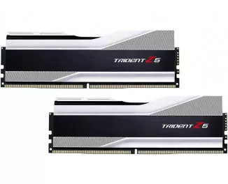 Оперативная память DDR5 64 Gb (6400 MHz) (Kit 32 Gb x 2) G.SKILL Trident Z5 RGB Silver (F5-6400J3239G32GX2-TZ5RS)