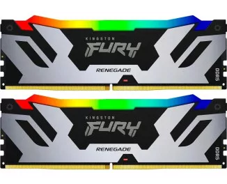 Оперативная память DDR5 64 Gb (6400 MHz) (Kit 32 Gb x 2) Kingston Fury Renegade RGB (KF564C32RSAK2-64)