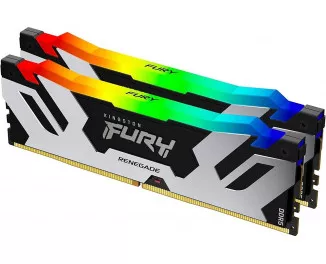 Оперативная память DDR5 64 Gb (6400 MHz) (Kit 32 Gb x 2) Kingston Fury Renegade RGB (KF564C32RSAK2-64)