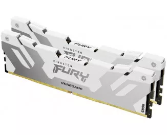 Оперативная память DDR5 64 Gb (6400 MHz) (Kit 32 Gb x 2) Kingston Fury Renegade White (KF564C32RWK2-64)