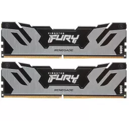 Оперативная память DDR5 96 Gb (6000 MHz) (Kit 48 Gb x 2) Kingston Fury Renegade Silver (KF560C32RSK2-96)