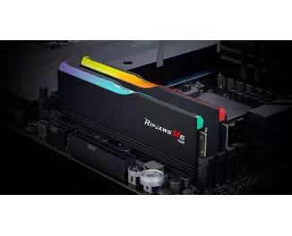 Оперативна пам'ять DDR5 96 Gb (6400 MHz) (Kit 48 Gb x 2) G.SKILL Ripjaws M5 RGB Black (F5-6400J3239F48GX2-RM5RK)