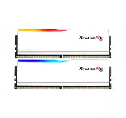 Оперативная память DDR5 96 Gb (6400 MHz) (Kit 48 Gb x 2) G.SKILL Ripjaws M5 RGB White (F5-6400J3239F48GX2-RM5RW)