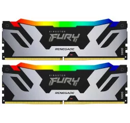 Оперативная память DDR5 96 Gb (6400 MHz) (Kit 48 Gb x 2) Kingston Fury Renegade RGB (KF564C32RSAK2-96)