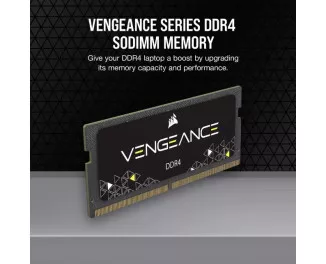Пам'ять для ноутбука SO-DIMM DDR4 16 Gb (3200 MHz) (Kit 8 Gb x 2) Corsair Vengeance (CMSX16GX4M2A3200C22)
