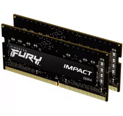 Память для ноутбука SO-DIMM DDR4 16 Gb (3200 MHz) (Kit 8 Gb x 2) Kingston Fury Impact (KF432S20IBK2/16)