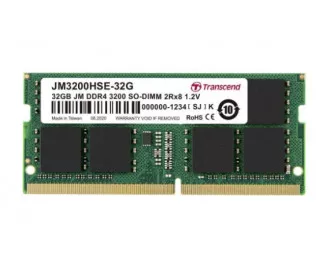Память для ноутбука SO-DIMM DDR4 32 Gb (3200 MHz) Transcend JetRam (JM3200HSE-32G)