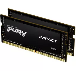 Память для ноутбука SO-DIMM DDR4 64 Gb (3200 MHz) (Kit 32 Gb x 2) Kingston Fury Impact (KF432S20IBK2/64)