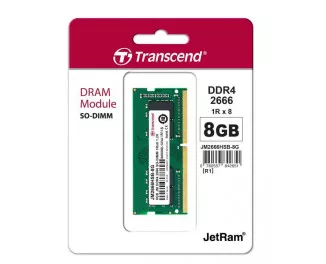 Память для ноутбука SO-DIMM DDR4 8 Gb (2666 MHz) Transcend JetRam (JM2666HSB-8G)