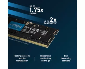 Память для ноутбука SO-DIMM DDR5 12 Gb (5600 MHz) Crucial (CT12G56C46S5)