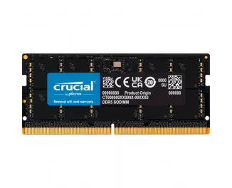 Память для ноутбука SO-DIMM DDR5 16 Gb (5600 MHz) Crucial (CT16G56C46S5)