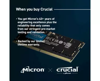 Память для ноутбука SO-DIMM DDR5 16 Gb (5600 MHz) Crucial (CT16G56C46S5)