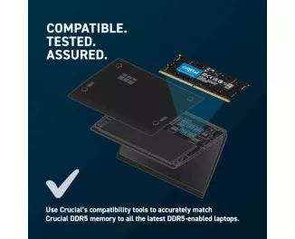 Память для ноутбука SO-DIMM DDR5 16 Gb (5600 MHz) Crucial (CT16G56C46S5)