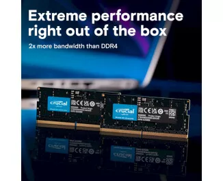 Память для ноутбука SO-DIMM DDR5 16 Gb (5600 MHz) Crucial (CT16G56C46S5T)