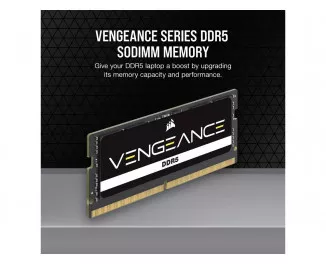 Пам'ять для ноутбука SO-DIMM DDR5 32 Gb (5600 MHz) (Kit 16 Gb x 2) Corsair Vengeance (CMSX32GX5M2A5600C48)