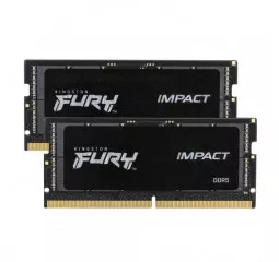 Память для ноутбука SO-DIMM DDR5 64 Gb (4800 MHz) (Kit 32 Gb x 2) Kingston Fury Impact (KF548S38IBK2-64)