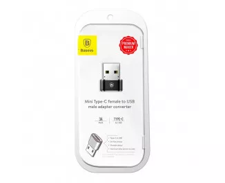 Переходник Baseus Adapter USB-C/USB (CAAOTG-01) Black