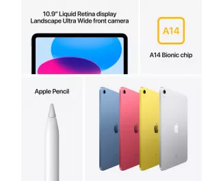 Планшет Apple iPad 10.9 2022 Wi-Fi 256Gb Silver (MPQ83)