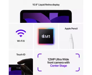 Планшет Apple iPad Air 10.9 2022 Wi-Fi + Cellular 64Gb Purple (MME93)