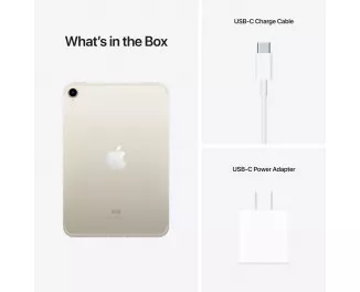 Планшет Apple iPad mini 6 2021 Wi-Fi + Cellular 256Gb Starlight (MK8H3)