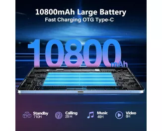 Планшет Doogee T40 Pro LTE 8/512Gb Midnight Black