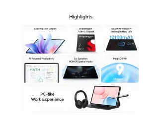 Планшет Honor Pad 10 8/256GB Wi-Fi Grey Global