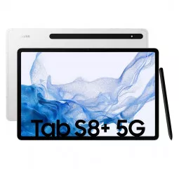 Планшет Samsung Galaxy Tab S8+ 8/128GB 5G Silver (SM-X806BZSA)