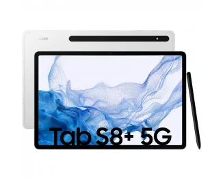 Планшет Samsung Galaxy Tab S8+ 8/128GB 5G Silver (SM-X806BZSA)