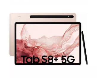 Планшет Samsung Galaxy Tab S8+ 8/256GB 5G Pink Gold (SM-X806BIDB)