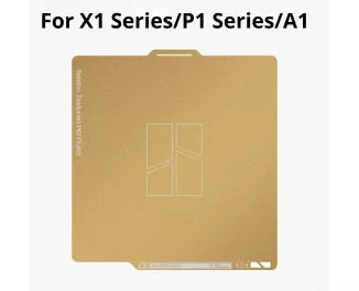 Пластина Bambu Lab Bambu Textured PEI Plate Gold для 3D-принтера X1/P1/A1 (FAP007)