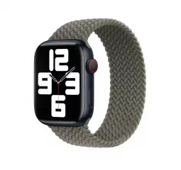 Плетёный монобраслет для Apple Watch 40/41/42 mm Apple Braided Solo Loop Olive (MQY43), Size 6