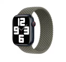 Плетёный монобраслет для Apple Watch 40/41/42 mm Apple Braided Solo Loop Olive (MQY63), Size 8