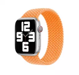 Плетёный монобраслет для Apple Watch 44/45/46 mm Apple Braided Solo Loop Bright Orange (MQYL3), Size 3