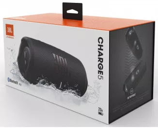Портативная колонка JBL Charge 5 Midnight Black (JBLCHARGE5BLK)