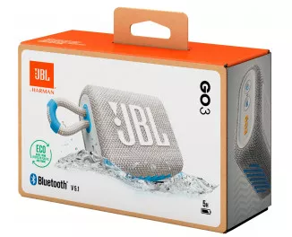 Портативная колонка JBL Go 3 Eco White (JBLGO3ECOWHT)