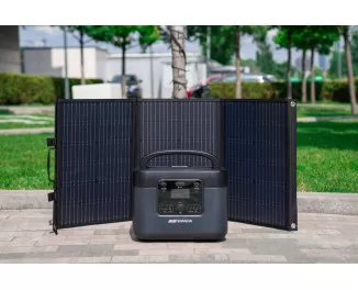 Портативная солнечная панель 2E 100W (2E-LSFC-100) Black